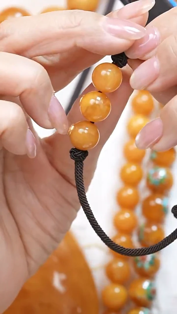 蜜蜡颈饰未镶嵌2443天然蜜蜡珠宝奇石全部保真