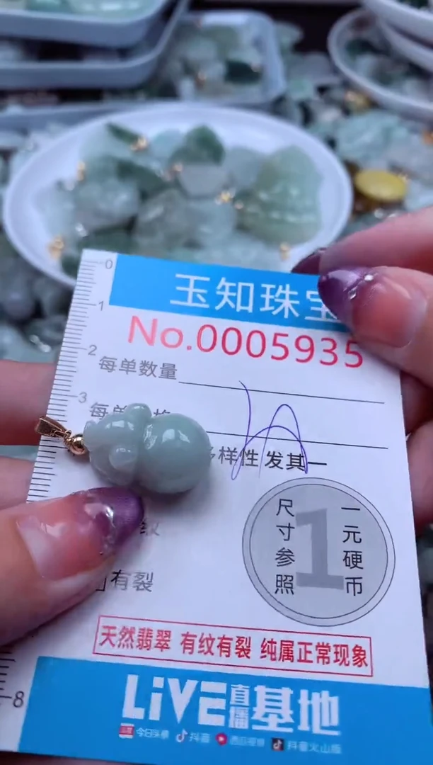 翡翠未镶嵌吊坠(不含链)5935