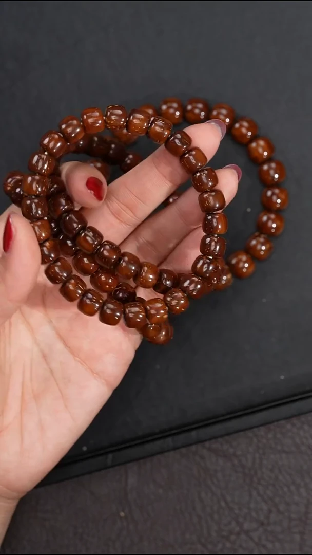 手串紫金鼠9mm红皮实心鼠