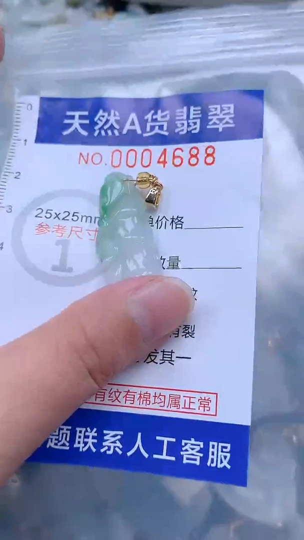 翡翠未镶嵌吊坠(不含链)1