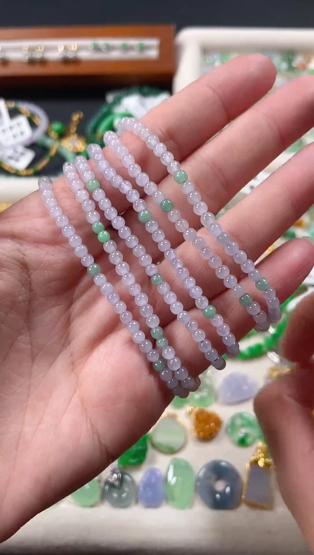 翡翠未镶嵌套链多样性发货一个  JK453