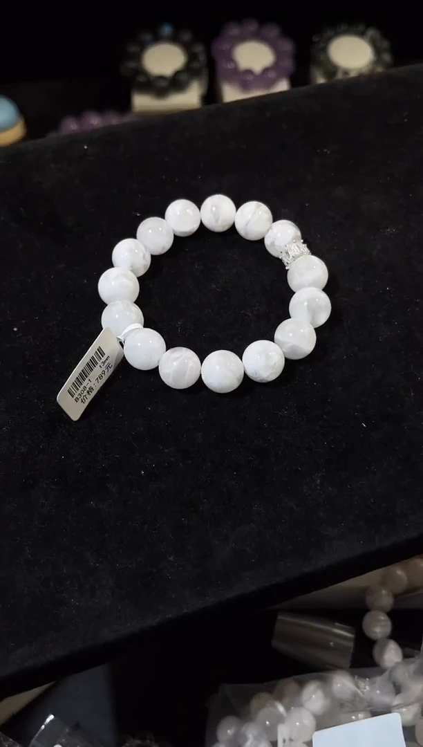 合金手链水晶多样性发一白雪花13mm