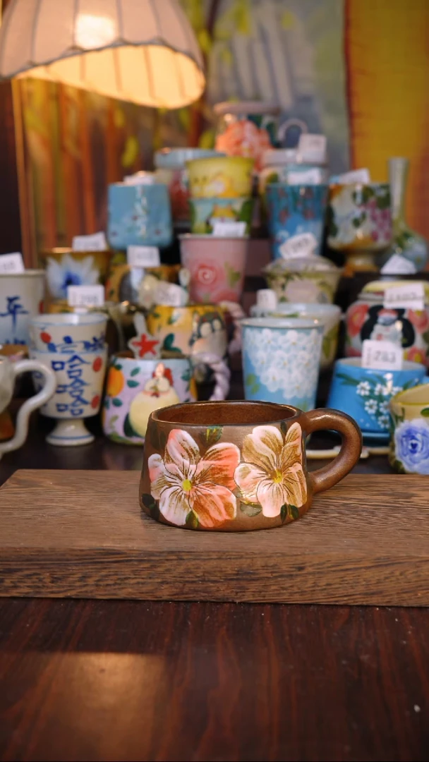摆件泥垚手作 景德镇手工手绘器物