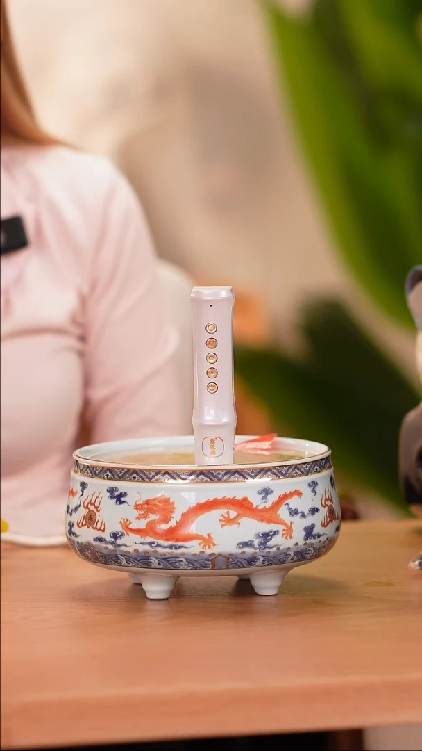 陶瓷冷*莺歌烧龙纹炉