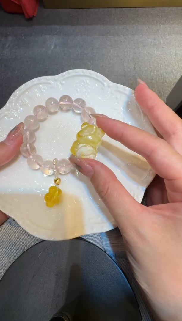 【闪购商品】琥珀珠宝奇石未镶嵌小熊