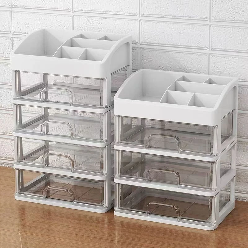 化妆品收纳盒收纳架梳妆台置物架桌面卫生间洗漱台护肤整理柜新款