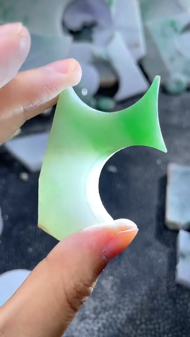 散珠翡翠天然A货翡翠板料