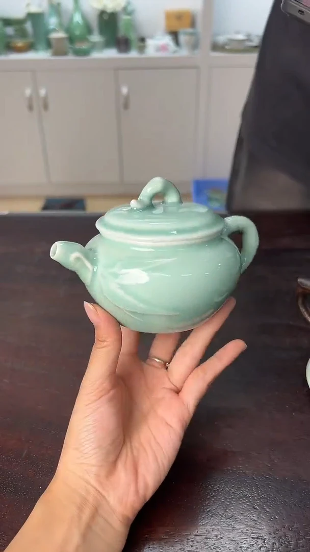 龙泉云间青瓷小米茶器