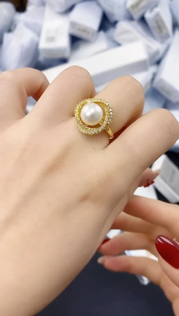 未镶嵌耳饰淡水珍珠JZ1008