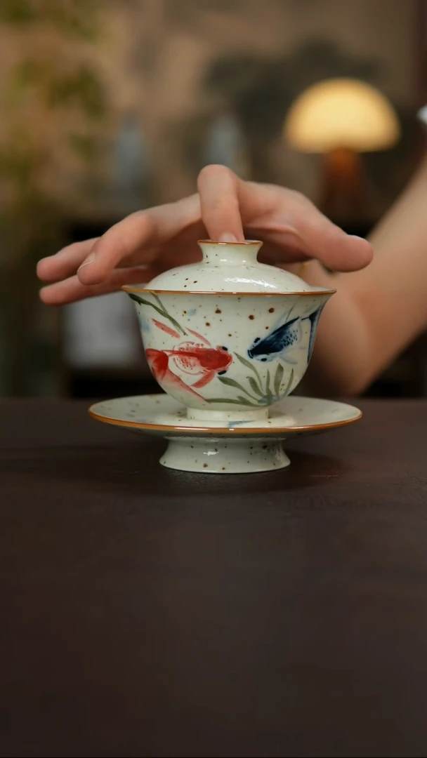 景德镇陶瓷杯碗柴烧多人