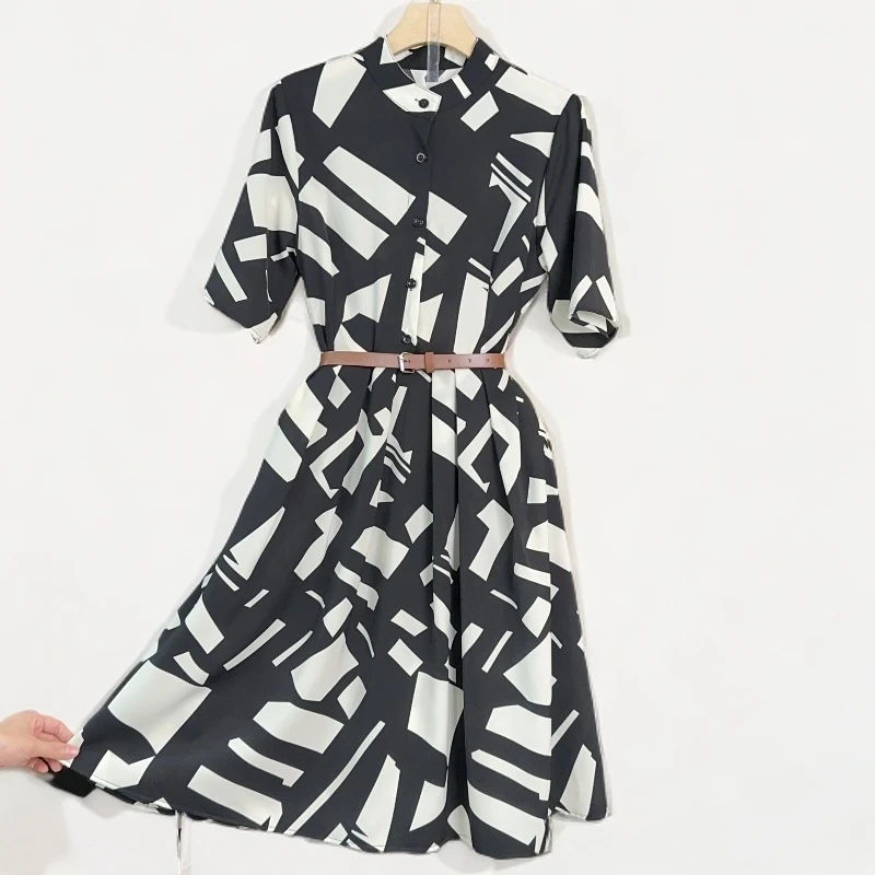 【RG1150】2025时尚气质百搭减龄显瘦新款复古法式女装连衣裙