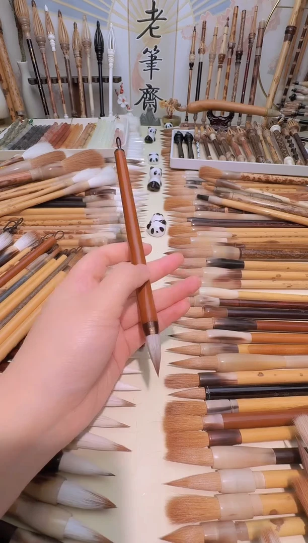 冬至福利 逐风 烤红杆 纯狼羊兼毫寸楷 出峰2.5*0.8