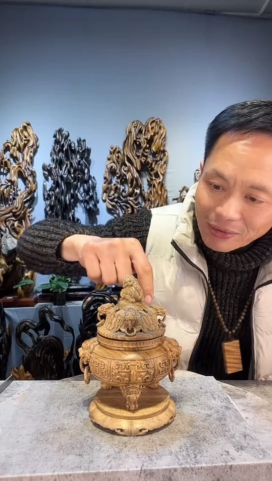 【闪购商品】金丝楠 金丝楠小叶桢楠随行摆件36