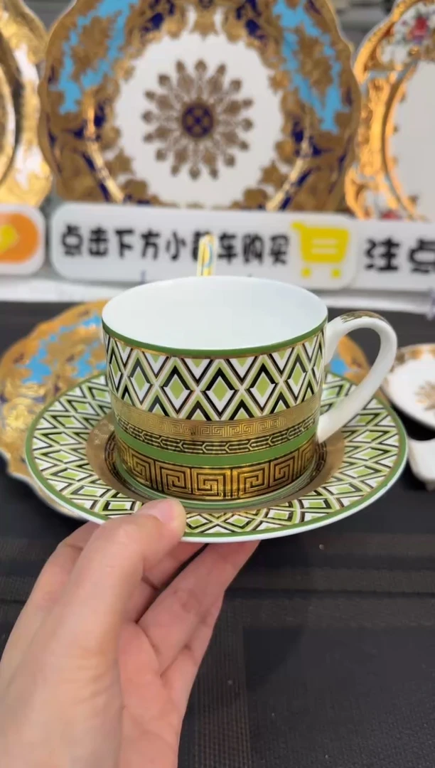 瓷片200毫升杯碟 福利款 2套