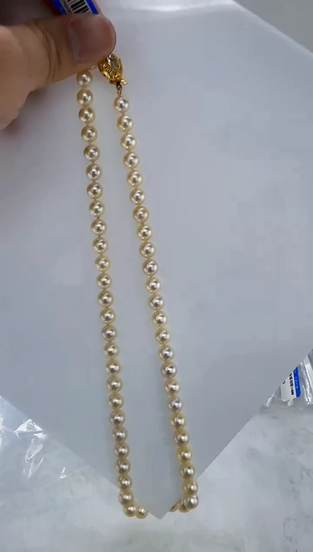 未镶嵌海水珍珠DA海水珍珠串链 7-8  y290