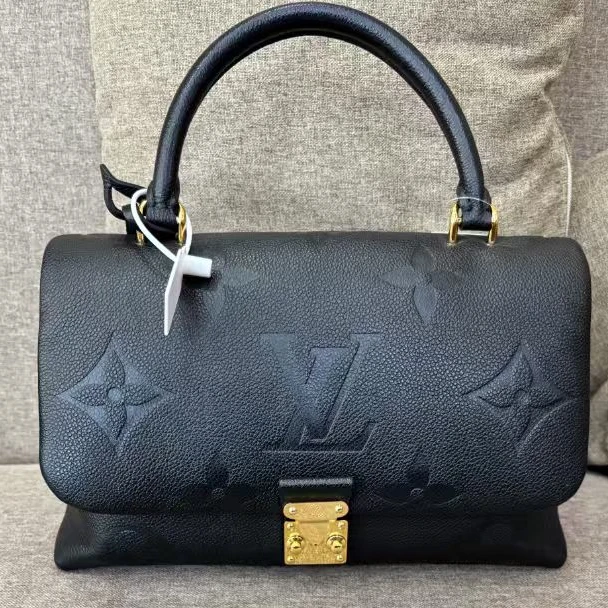 95新 LouisVuitton/路易威登 【总仓】玛德琳 黑色 牛皮 中号MM