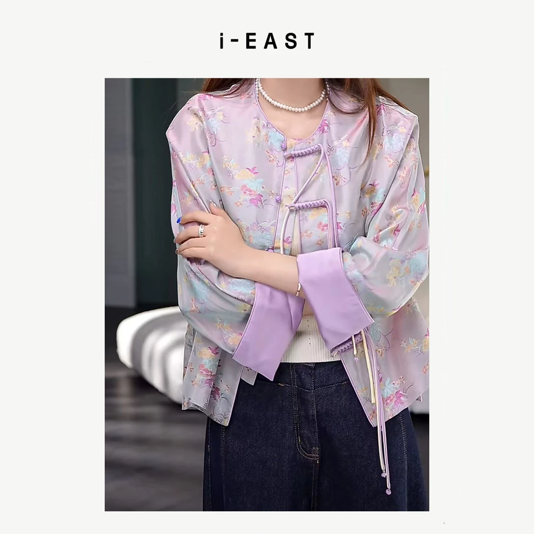 i-EAST 异色罗~新中式短外套-4C CY-H3003