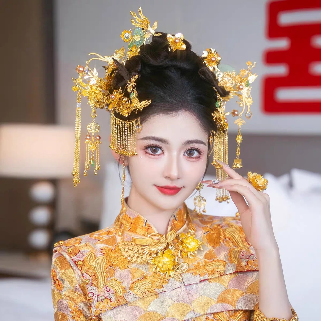 新娘头饰婚礼复古古风奢华598