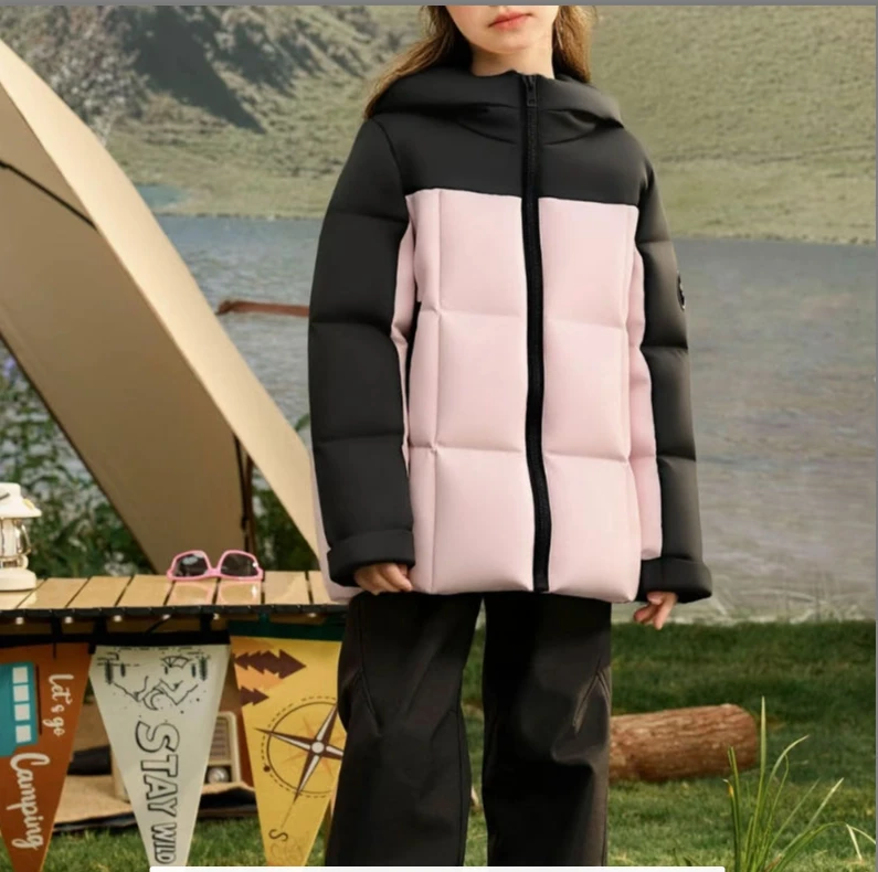 冬季保暖时尚儿童登山羽绒服Y457