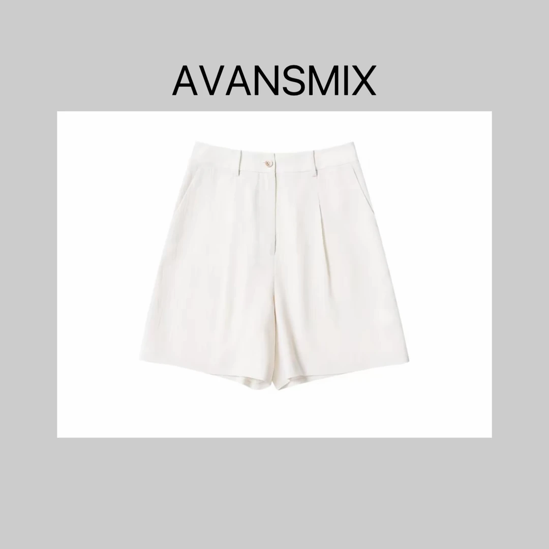 2025新款显瘦时尚气质亚麻短裤9578