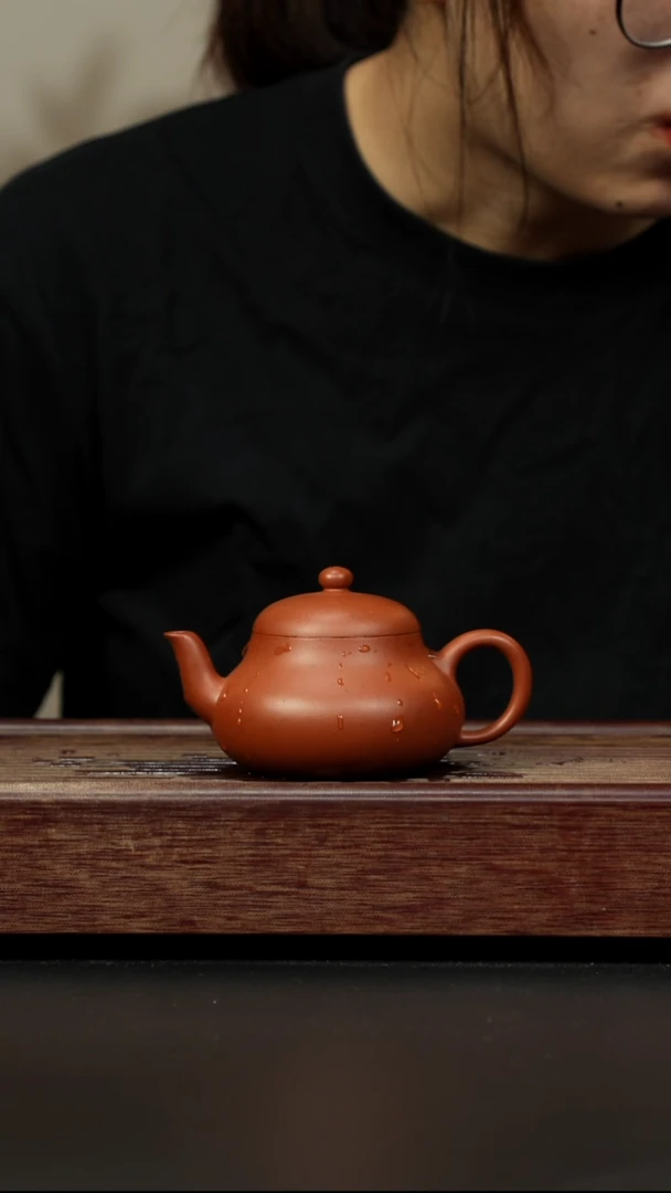 紫砂茶壶大红泥 君德