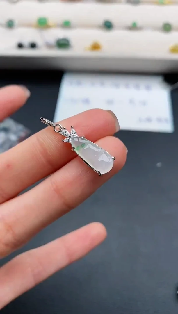 银S925镶嵌戒指翡翠55555555+7