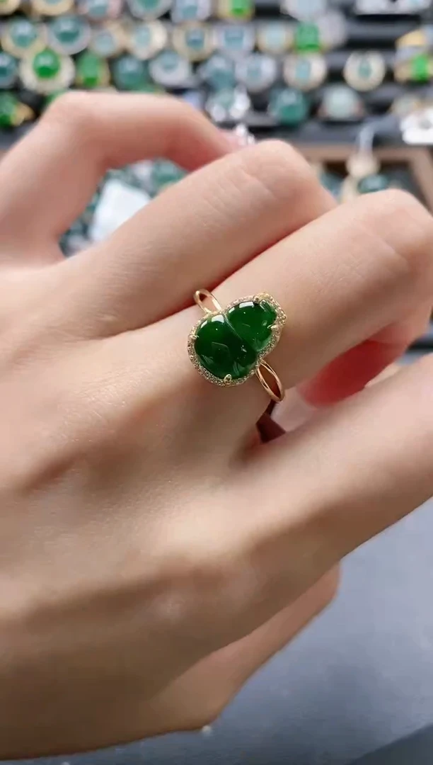 【闪购商品】翡翠戒指银S925镶嵌51151