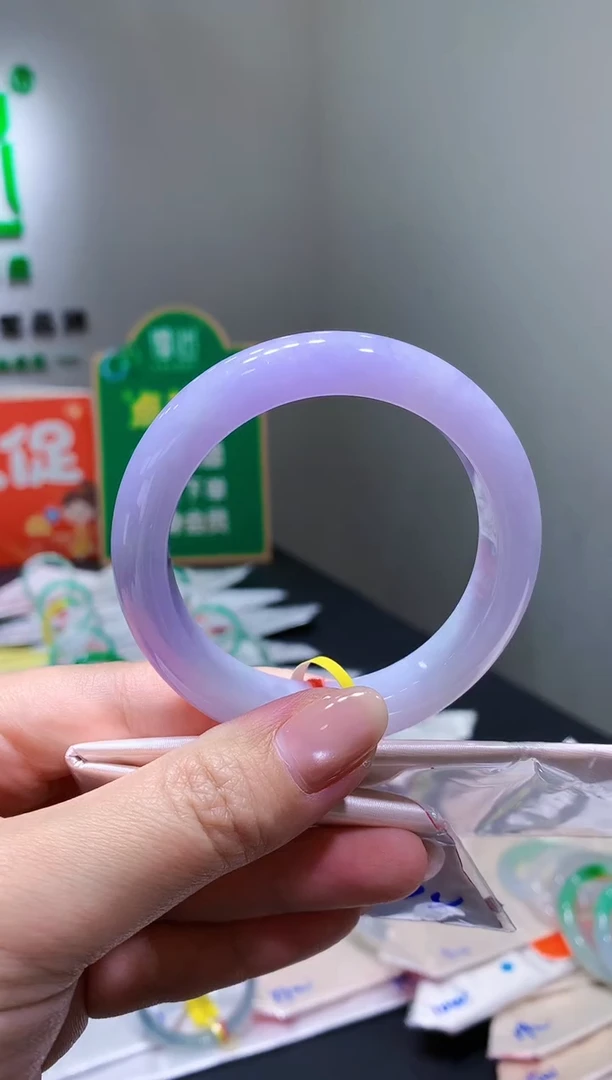 未镶嵌手镯翡翠-k75 天然缅甸A货翡翠55.8正圈