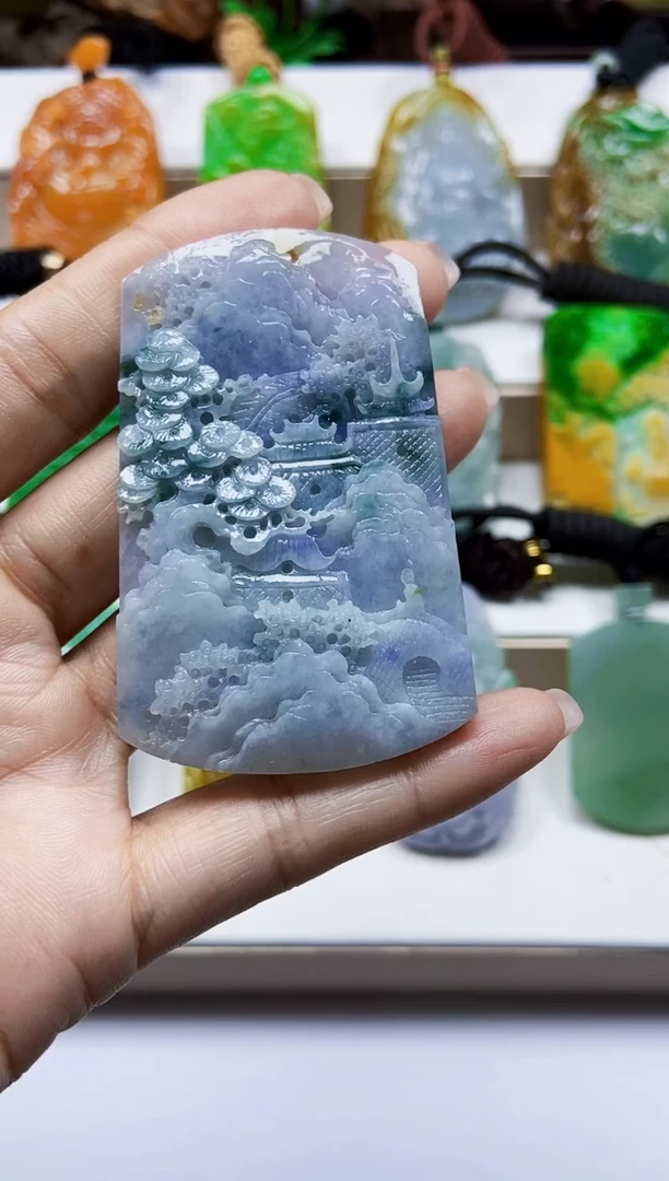 颈饰未镶嵌翡翠翡翠A货
