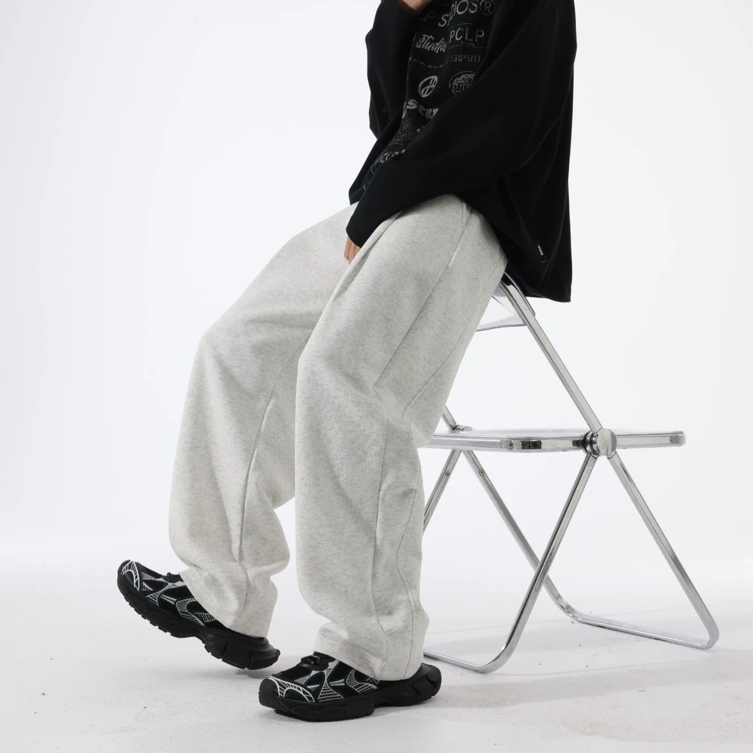 夏春休闲裤子男款爆款阔腿宽松长裤百搭卫裤港风高级感男士男生