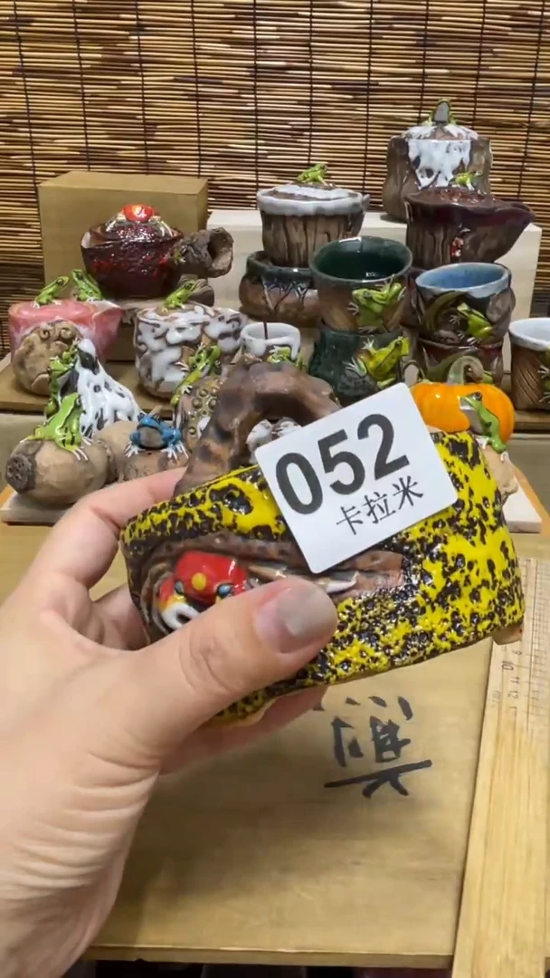 蘭*052精美粗陶手工柴烧