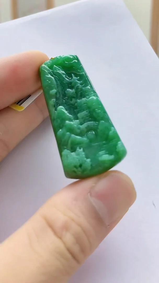 未镶嵌定制翡翠 5161bb-毛货挂件43