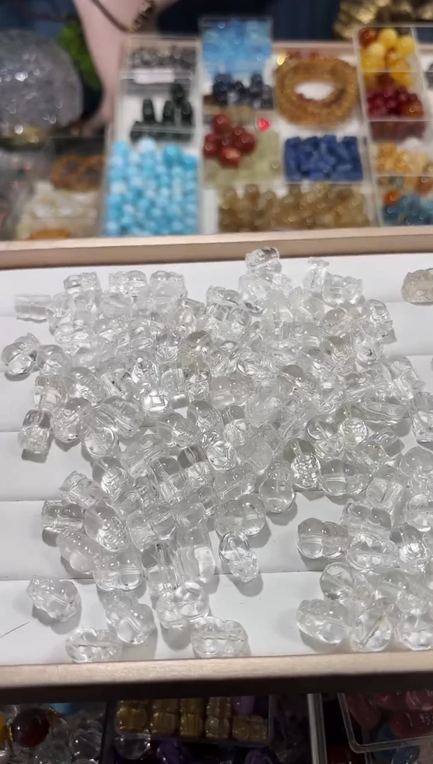 【闪购商品】水晶手串未镶嵌白水晶新款貔貅一个约卡10