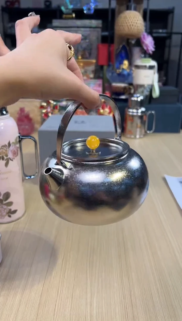114纯钛提梁壶-钛本色