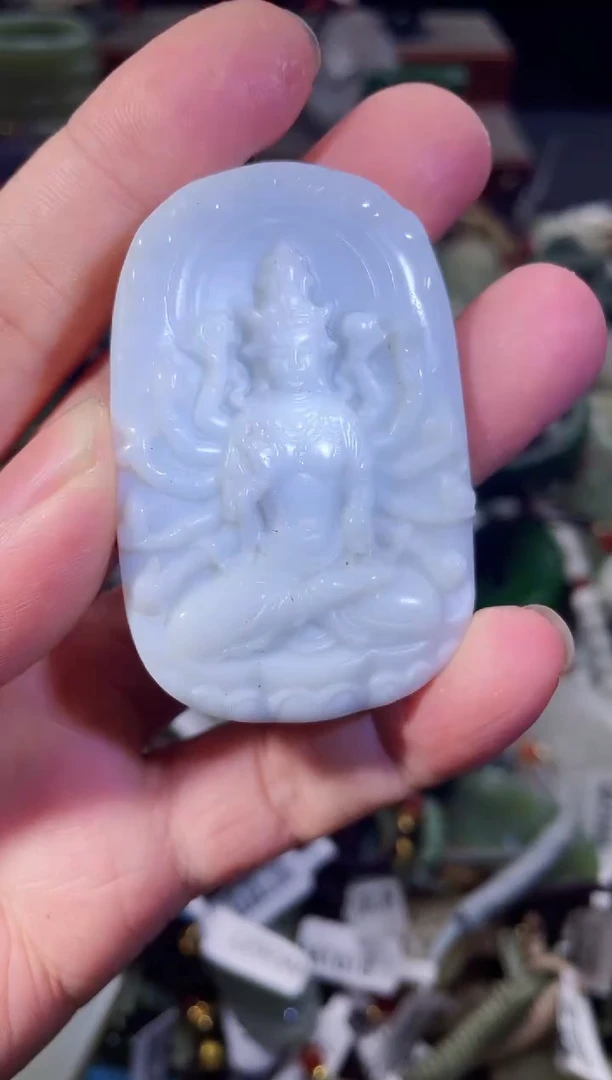 和田玉未镶嵌颈饰拍一发一