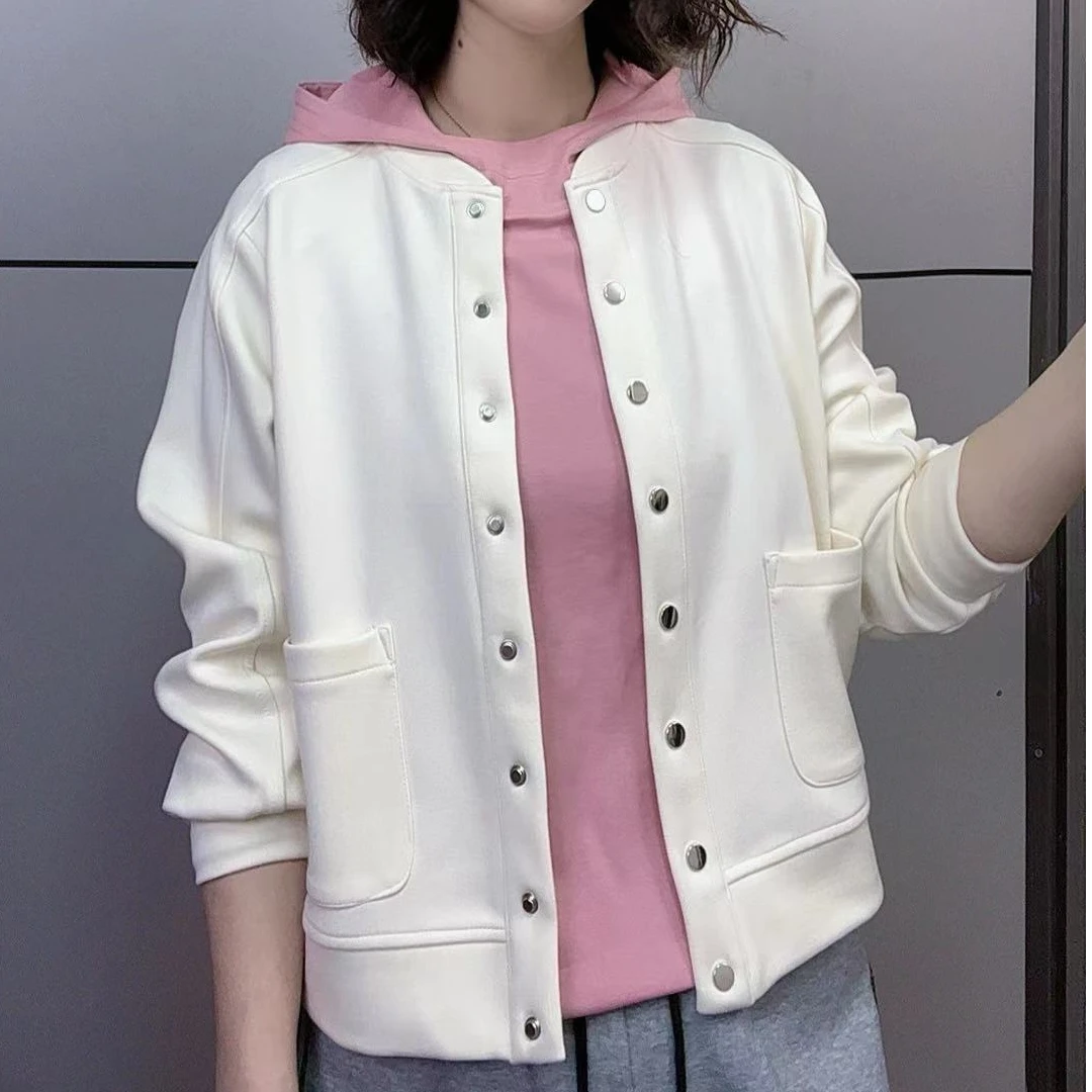 2025春季新款欧货大码立领棒球服春款外套时尚简约百搭减龄8801