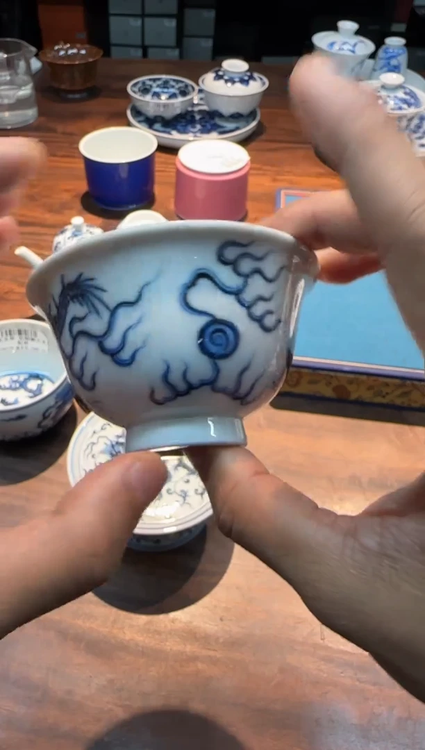 【闪购商品】天义华 仿明龙纹内印压手杯