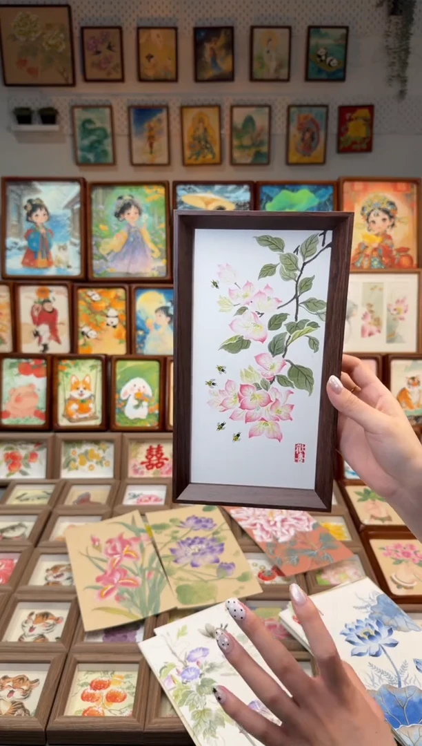 国画三角梅 手绘国画27