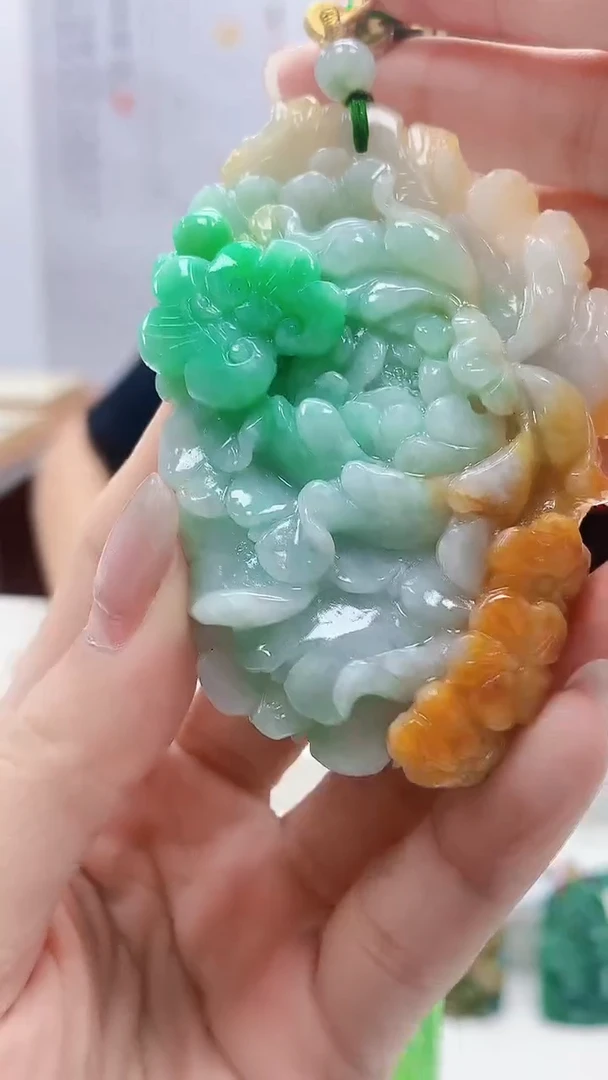 定制翡翠未镶嵌4812lr-毛货挂件6