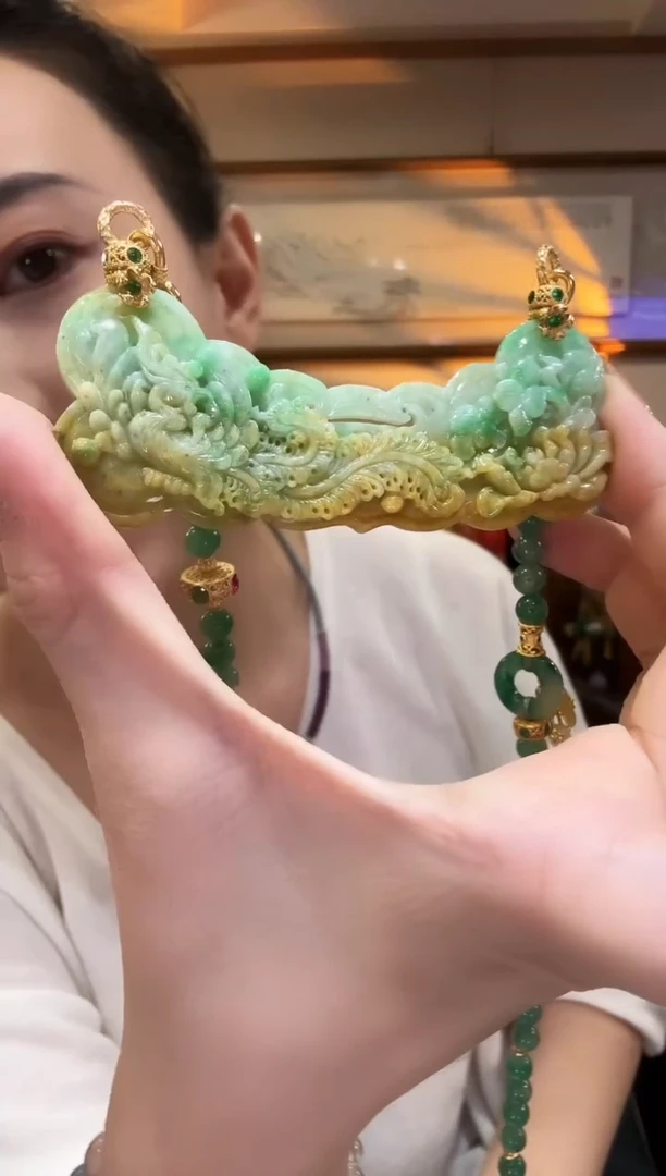 颈饰未镶嵌翡翠国风