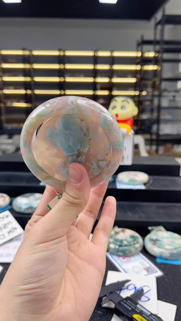 未镶嵌手镯石英质玉652圈口 （不退不换）