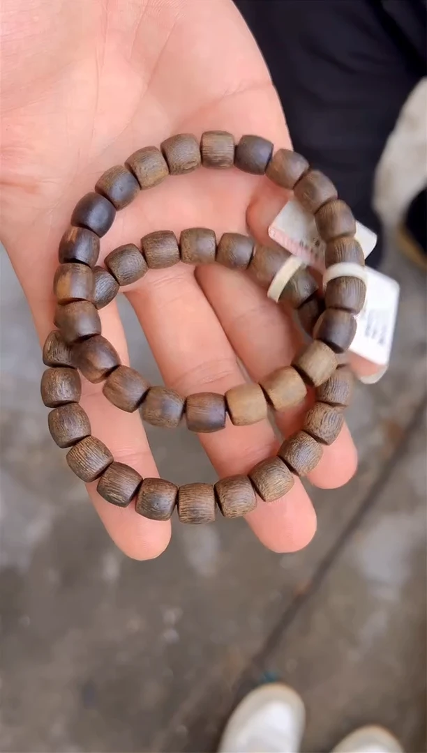 【闪购商品】沉香手串海南一代苗绿棋0.8桶珠沉水多样性发一条