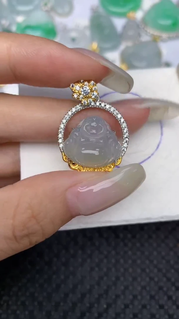 翡翠未镶嵌颈饰天然缅甸翡翠a货百元以上9元证书费自理