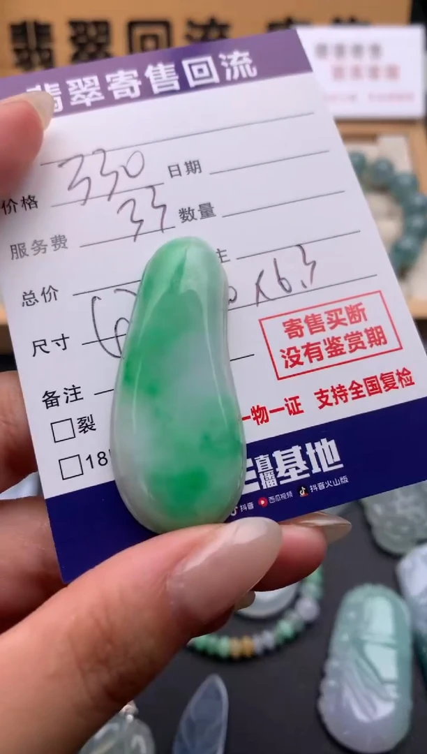 翡翠未镶嵌颈饰10135075