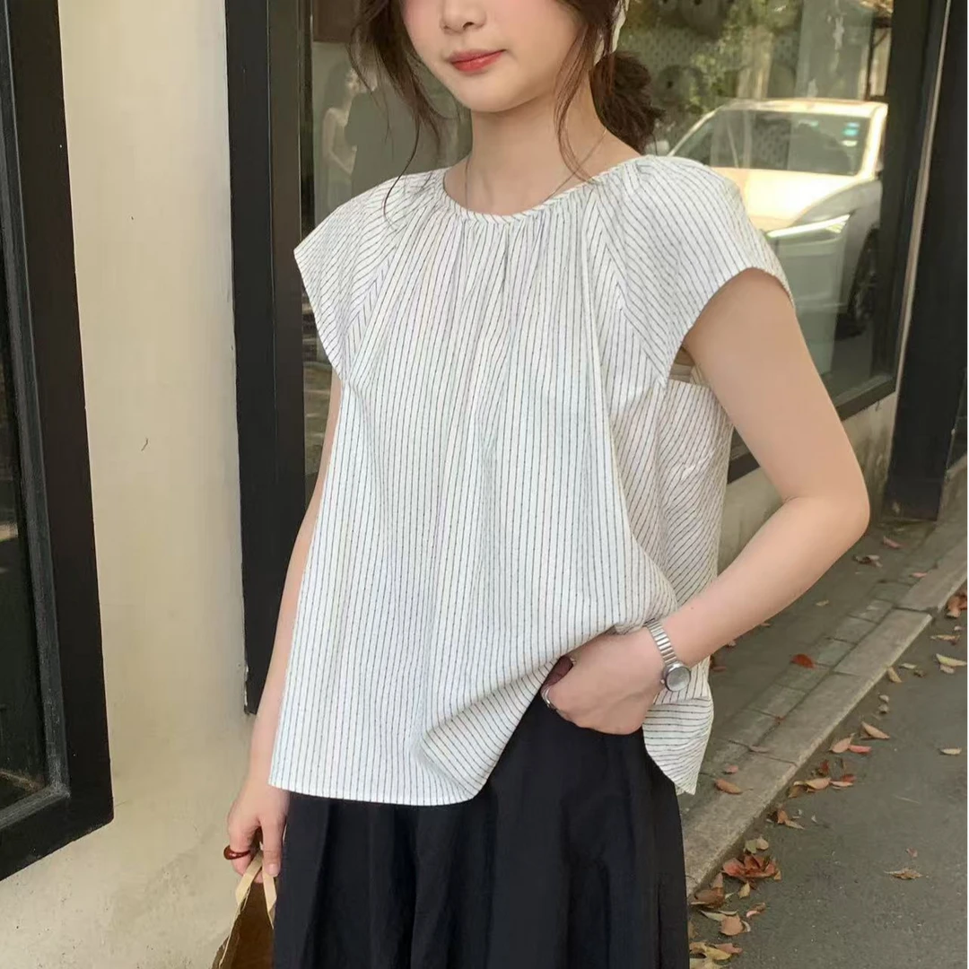 【香姐推荐】【55092】【十一下】夏季时尚新款条纹衬衣百搭