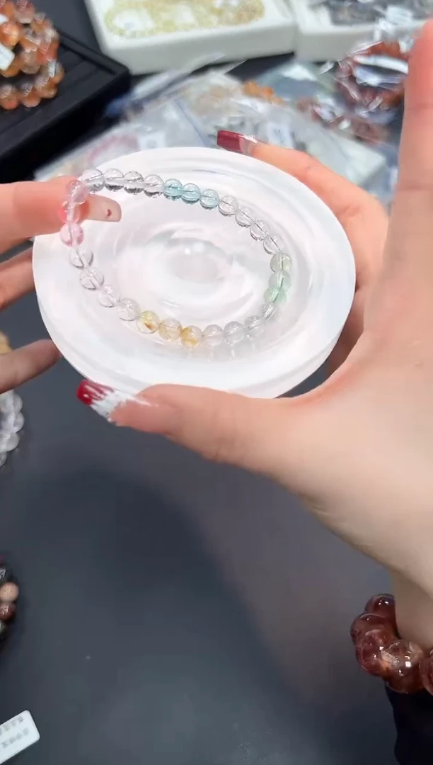 【闪购商品】水晶手串未镶嵌62a多样性发其一/1条默认微瑕