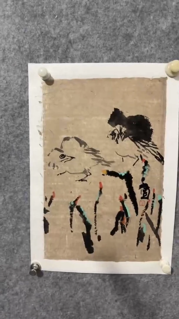 国画写意画花鸟画手绘