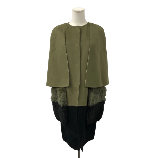 妃鱼/芬迪/羊毛/大衣/95新/z零二一一