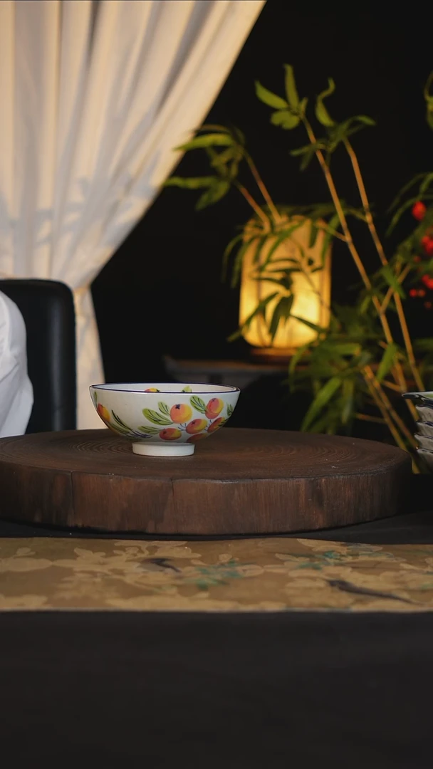 碗景德镇手工手绘高温釉下彩可进蒸箱烤箱微波炉洗碗机