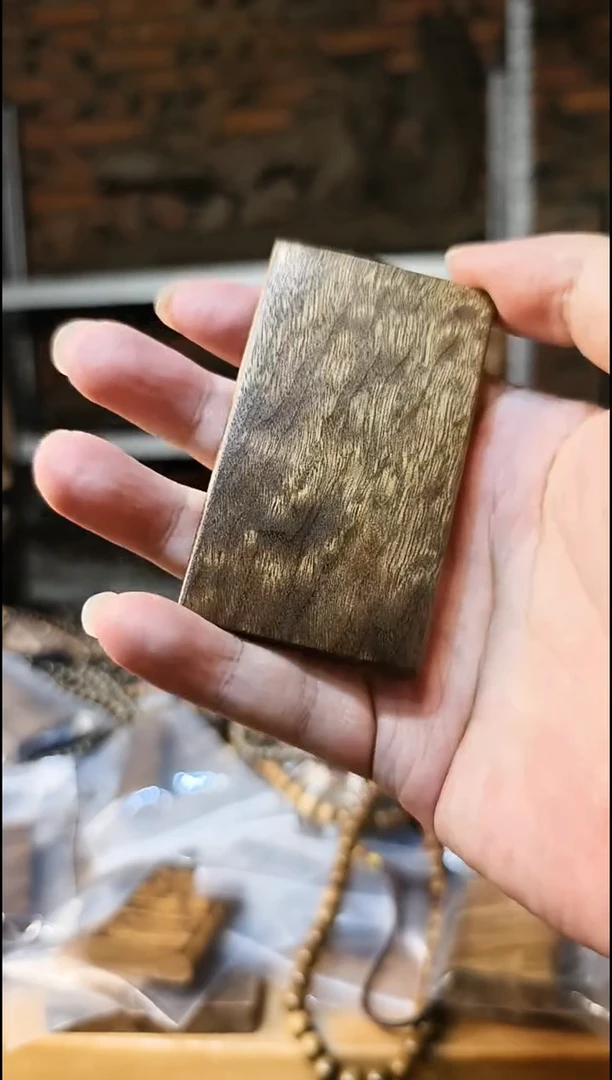 楠木（金丝楠）把件无事牌